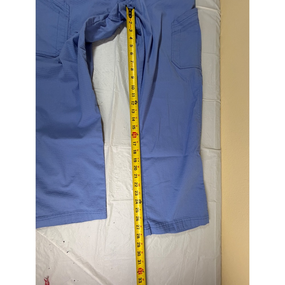 Carhartt Force Liberty Cargo Scrub Pants Womens Large Blue Ripstop C56418 Reg - Picture 7 of 8